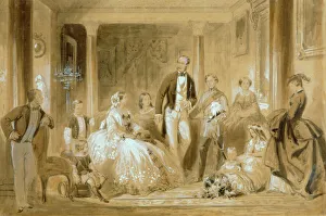 Janet - Royal Family in the Dining Room at Osborne House K020862 Janet - Royal Family in the Dining Room at Osborne House K020862
