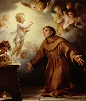 Mengs - Infant Christ and St Anthony of Padua K080008 Mengs - Infant Christ and St Anthony of Padua K080008
