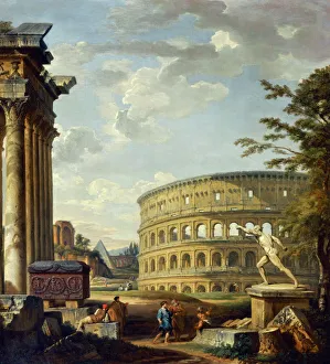 Panini - Roman Landscape with the Colosseum J920082 Panini - Roman Landscape with the Colosseum J920082