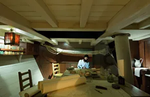 Reconstruction of Darwins cabin on HMS Beagle N090136 Reconstruction of Darwins cabin on HMS Beagle N090136