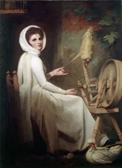 Romney - Lady Hamilton at the Spinning Wheel J910506 Romney - Lady Hamilton at the Spinning Wheel J910506