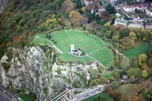 Bristol Prints: Clifton Observatory Print, a 1970 photograph