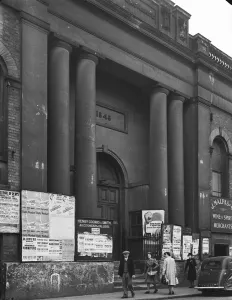 Print of the Worcester Corn Exchange, 1942