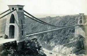 Brunel Prints: Print of Clifton Suspension Bridge, a steel arch bridge over the Avon Gorge