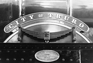 No 3440 City of Truro nameplate and build plate No 3440 City of Truro nameplate and build plate