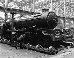 No 6000 King George V in Swindon Works No 6000 King George V in Swindon Works