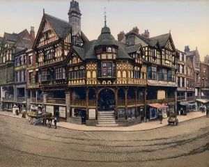 Steam Museum Exhibits UK Prints: Eastgate Street, Chester, c1890s