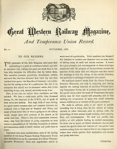 Print of the First Issue Great Western Magazine 1888