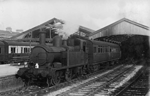 Autotrain departing from Weymouth Station, Dorset, 1947 Autotrain departing from Weymouth Station, Dorset, 1947
