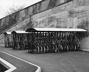 Cycle rack outside the Apprentice Training School, Swindon Cycle rack outside the Apprentice Training School, Swindon