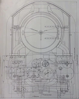Drawing Collection: Design drawing for the King Class locomotive, 1927