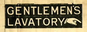 Design for Gentlemens Lavatory sign at Paddington Station Design for Gentlemens Lavatory sign at Paddington Station