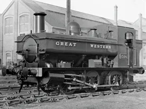 GWR Pannier Tank No. 1366, outside Swindon Works, 1934 GWR Pannier Tank No. 1366, outside Swindon Works, 1934