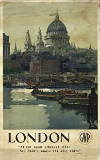 Images Dated 10th October 2017: GWR Publicity Poster, London, 1946