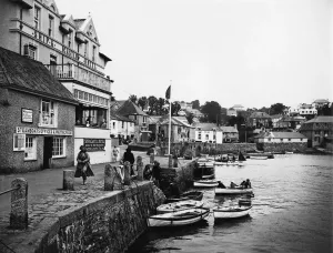 Cornwall Railway History Prints: St Mawes Harbour, Cornwall, September 1937