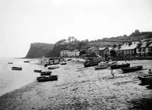 GWR Museum Prints: Shaldon Beach, Devon, August 1937