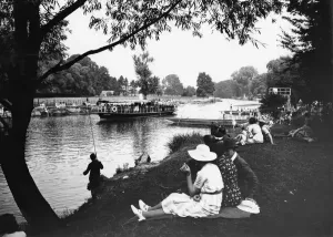 Wallingford Thames Print, August 1937