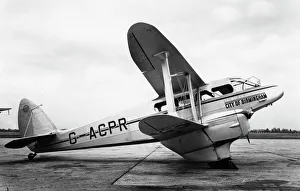 De Havilland 89 Dragon Rapide - City of Birmingham, c1935 De Havilland 89 Dragon Rapide - City of Birmingham, c1935