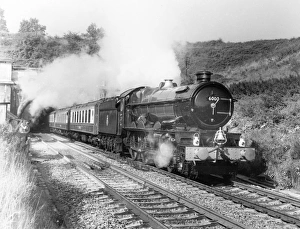 King George V hauling an express train King George V hauling an express train