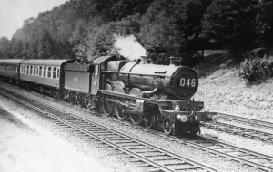 Castle Class Locomotive Prints: Castle Class locomotive, No. 5094, Tretower Castle at Sonning, c1950s