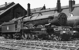 Castle Class Locomotive Prints: Castle Class locomotive, No. 7037, Swindon at Swindon, 1958