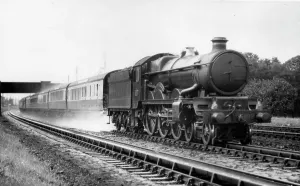 Castle Class Locomotive Prints: No.5093, Upton Castle, at Goring Troughs, c.1960