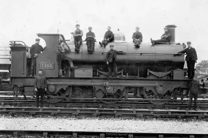 Print of Apprentice Engine Cleaners circa 1900
