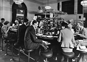 Quick Lunch and Snack Bar at Paddington Station, 1936 Quick Lunch and Snack Bar at Paddington Station, 1936