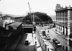 Rebuilding work at Paddington Station, 1916 Rebuilding work at Paddington Station, 1916
