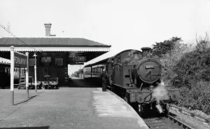 Cornwall Railway History Prints: Perranporth Station, April 1960