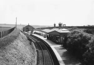 Cornwall Railway History Prints: St Agnes Station, Cornwall, 1922