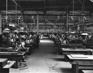 Steam Museum Exhibits UK Prints: No 7 Shop, Carriage Finishing Shop, 1924