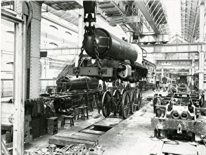 Wheeling a King Class locomotive, A Shop, 1927 Wheeling a King Class locomotive, A Shop, 1927