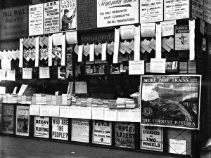 Wymans Bookstall at Paddington Station, 1913 Wymans Bookstall at Paddington Station, 1913