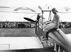 Amy Johnson with her De Havilland Gipsy Moth Jason Amy Johnson with her De Havilland Gipsy Moth Jason