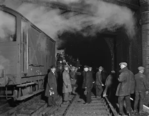 Electrification of the line at Merstham, 1931 Electrification of the line at Merstham, 1931