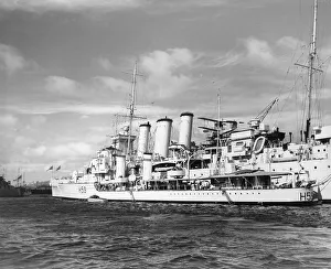 HMS Gallant and HMS Sussex, Gibraltar 1938 HMS Gallant and HMS Sussex, Gibraltar 1938