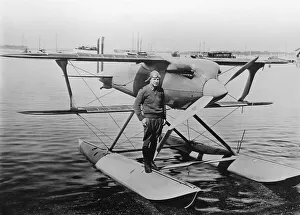 James Doolittle on the float of his Curtiss R3C racer, 1925 James Doolittle on the float of his Curtiss R3C racer, 1925