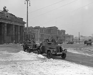 RAF armoured cars at the Brandenburg Gate RAF armoured cars at the Brandenburg Gate