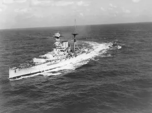 Services Prints: HMS Barham Print, 1937 Queen Elizabeth Class Battleship Photograph