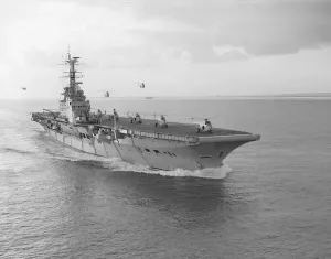 Services Prints: HMS Bulwark Print, 1 August 1957 Black and White Photograph