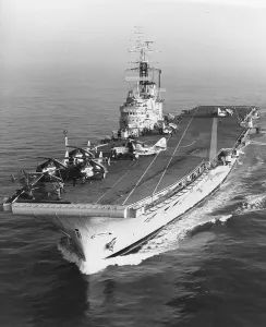 Services Prints: HMS Bulwark Print, August 1957 Warship Photograph