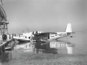 Short C-Class flying boat G-AEUF at Marseilles, 1939 Short C-Class flying boat G-AEUF at Marseilles, 1939