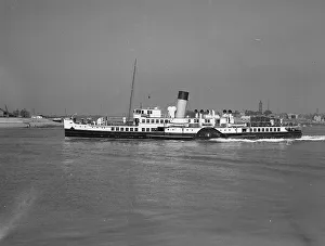 Southern Railway Paddle Steamer Ryde at Portsmouth, 1939 Southern Railway Paddle Steamer Ryde at Portsmouth, 1939