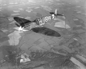 Print of a Supermarine Spitfire VB from 92 Squadron RAF