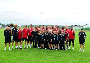 Bristol city first team with the academy Bristol city first team with the academy