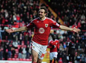 Bristol Citys Brett Pitman Celebrates scoring the opening goal - Photo mandatory by-line Bristol Citys Brett Pitman Celebrates scoring the opening goal - Photo mandatory by-line