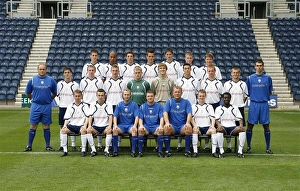 Prints of Youth Squad Images Dated 29th August 2007: Preston North End FC Youth Squad Print