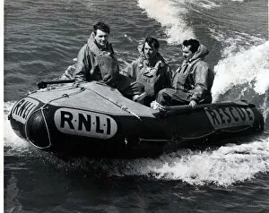 Heritage Collection: Aberystwyth. Early trials of D class inshore lifeboat