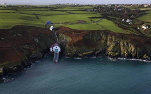 Aerial view of new Lizard lifeboat station taken from RNAS Culdrose helicopter Aerial view of new Lizard lifeboat station taken from RNAS Culdrose helicopter